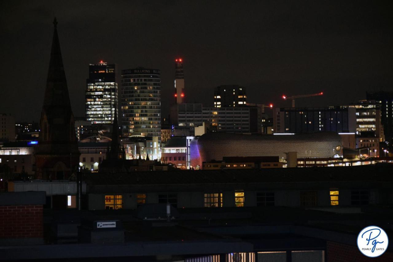 Penthouse - Amazing City Skyline Views - Balcony - Free Extra 2 Hours - Free Parking - Utilita Arena - Bullring Shopping - New St Station- Super King Size Bed Birmingham Exterior foto