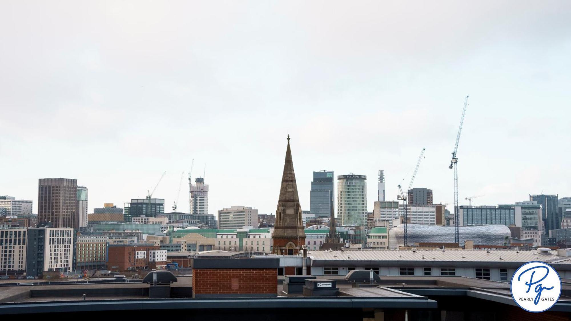 Penthouse - Amazing City Skyline Views - Balcony - Free Extra 2 Hours - Free Parking - Utilita Arena - Bullring Shopping - New St Station- Super King Size Bed Birmingham Exterior foto